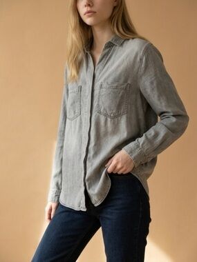 Cotton On - Grey Button Down Shirt - Size Large